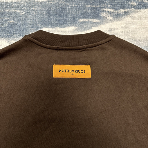 ルイヴィト スウェットTシャツ Louis Vuitton アルファベット組み合わせのラウンドネックスウェット