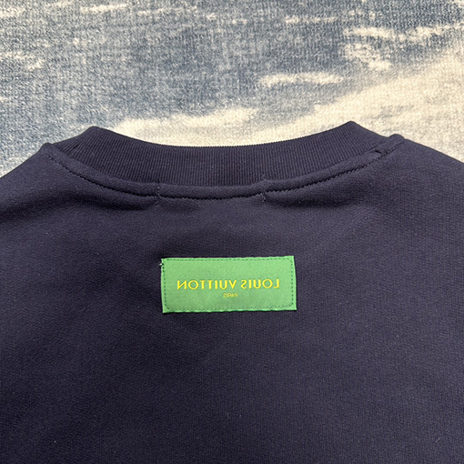 ルイヴィト スウェットTシャツ Louis Vuitton アルファベット組み合わせのラウンドネックスウェット