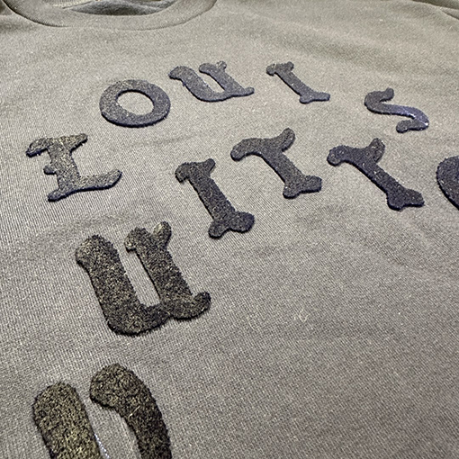 ルイヴィト スウェットTシャツ Louis Vuitton アルファベット組み合わせのラウンドネックスウェット
