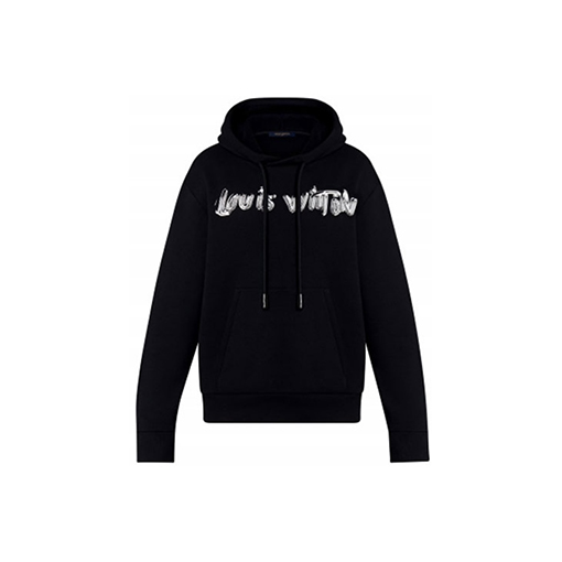 ルイヴィトンパーカースーパーコピー Louis Vuitton ロゴのグラフィティ風フードつきスウェット
