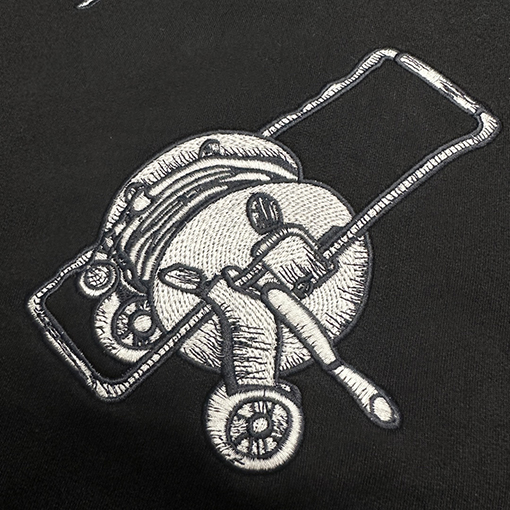 ルイヴィトンパーカーコピー  ツールパターンの刺繍入りフードつきスウェット