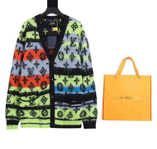 ルイヴィトン モヘアニットカーディガン Louis Vuitton モノグラム