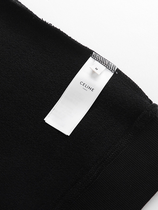 セリーヌ スウェットTシャツ スーパーコピー  CELINE 高密度刺繍のラウンドネックスウェット