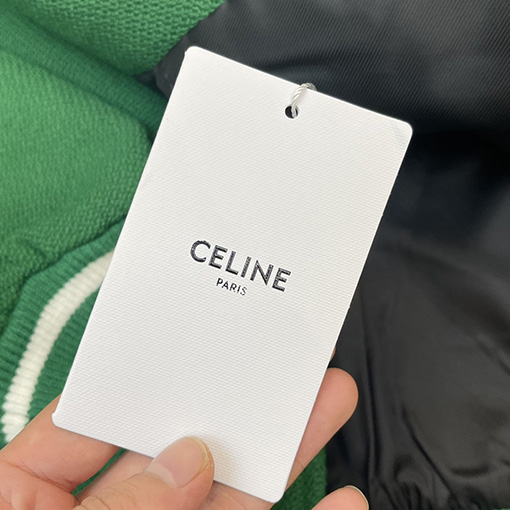 セリーヌ ジャケットアウターCELINEスーパーコピー クラシックなジャージとレザーのパッチワークジャケット