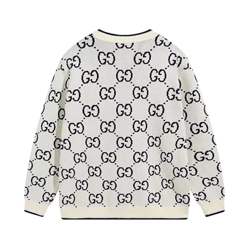 グッチセーター GUCCIスーパーコピー GGロゴフルプリントのウールセーター