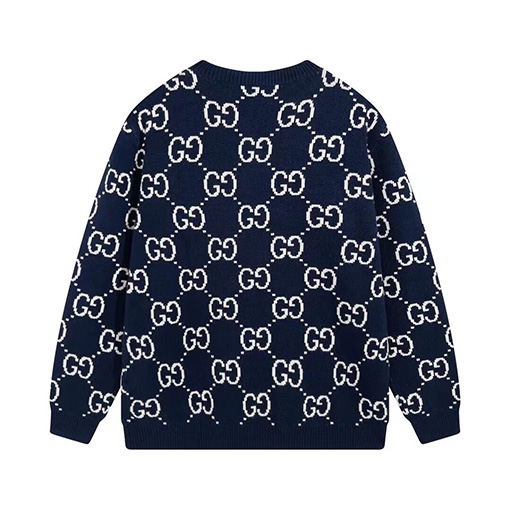 グッチセーター GUCCIスーパーコピー GGロゴフルプリントのウールセーター