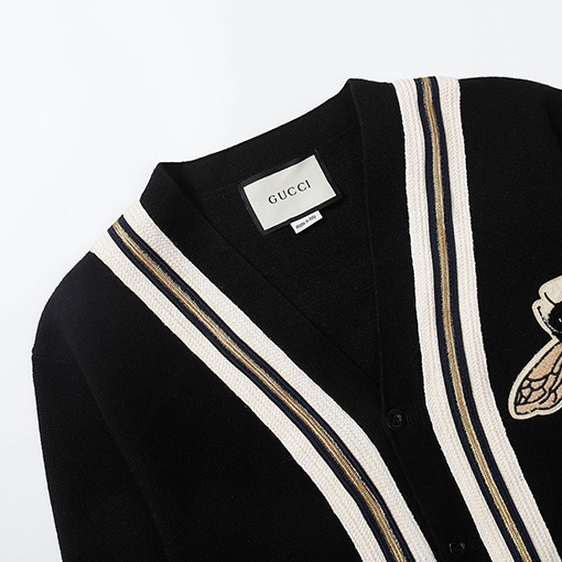 グッチニットカーディガン  GUCCIスーパーコピー bee cardigan ビー カーディガン ニット ジャケット
