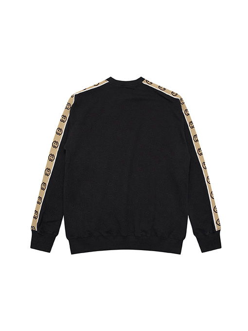 グッチ スウェットTシャツ  GUCCIスーパーコピー 袖のロゴデザインが特徴の長袖ラウンドネックスウェット