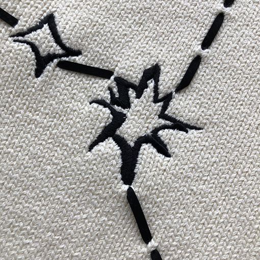ディオール ニットセーター スーパーコピー DIOR 刺繍星座と五角星のハイネックセーター