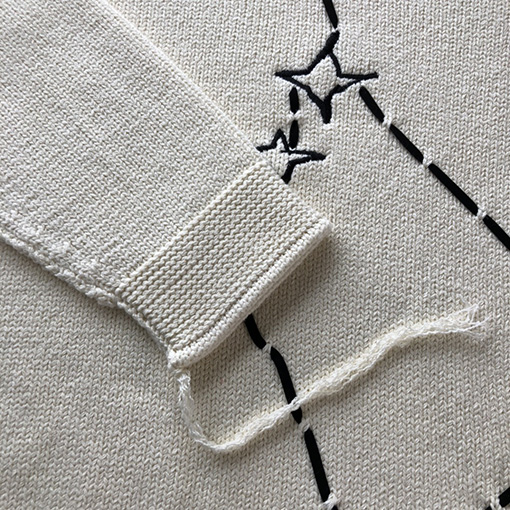 ディオール ニットセーター スーパーコピー DIOR 刺繍星座と五角星のハイネックセーター