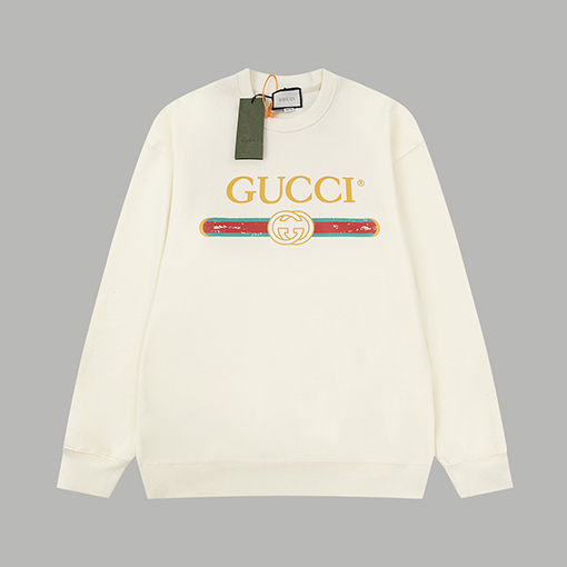 グッチ スウェット Tシャツ クラシックなGUCCI入りラウンドネックスウェット
