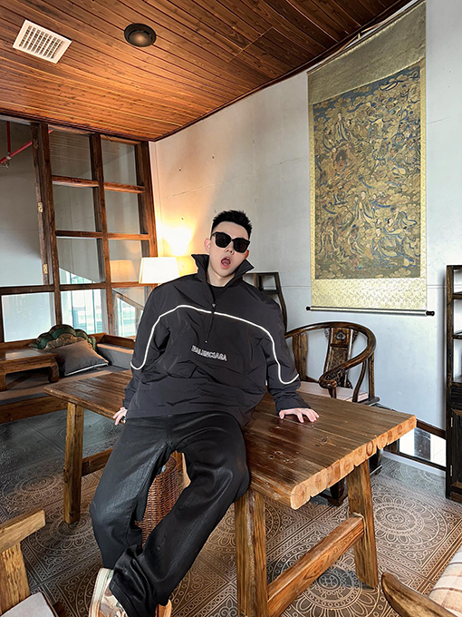 バレンシアガ ジャケット  BALENCIAGA ポケット付きハーフジップジャケット