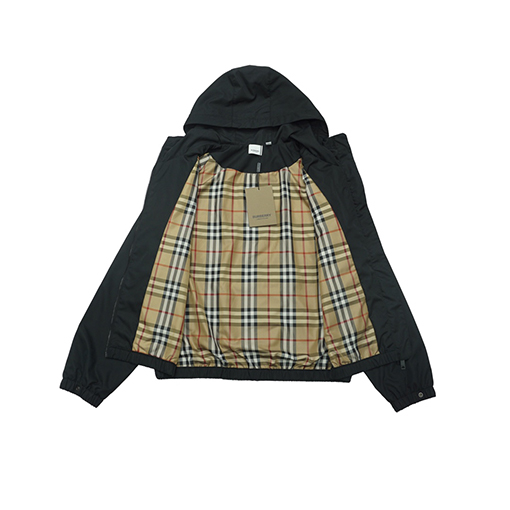 バーバリー ジャケット アウター スーパーコピー BURBERRY クラシックなロゴ入りフードつきジャケット
