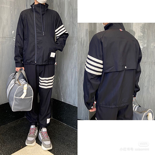 トムブラウン ジャケットアウタースーパーコピー   THOM BROWNEダブルレイヤー＆ダブルジップウィンドブレーカー