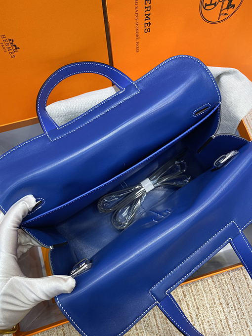 エルメスコピー Halzan 28cmフラップバッグ 柔らかい羊革の内側と外側の豪華なスイフトレザー トートバッグ