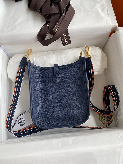 エルメスコピー 高品質イヴリン17 cm輸入TCレザーハンドバッグ