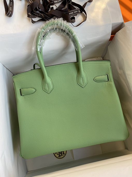 エルメススーパーコピー アボカドグリーン バーキン30cm トートバッグ