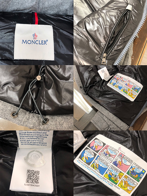 モンクレール  ダウンジャケットアウター コピー  MONCLER 　クラシックなマヤスタイルの灰色羽毛ジャケット