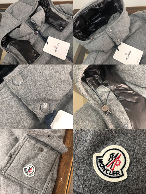 モンクレール ダウンジャケットアウター コピー MONCLER クラシックなマヤスタイルの灰色羽毛ジャケット