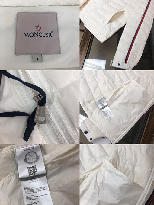 モンクレール  ダウンジャケットアウター コピー  MONCLER ストライプエッジとロゴデザインのフードつきダウンジャケット  驚異的なふんわり感と保温性