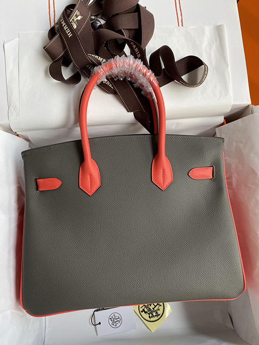 エルメススーパーコピー 金と銀のバックル Birkin 30cm バッグ