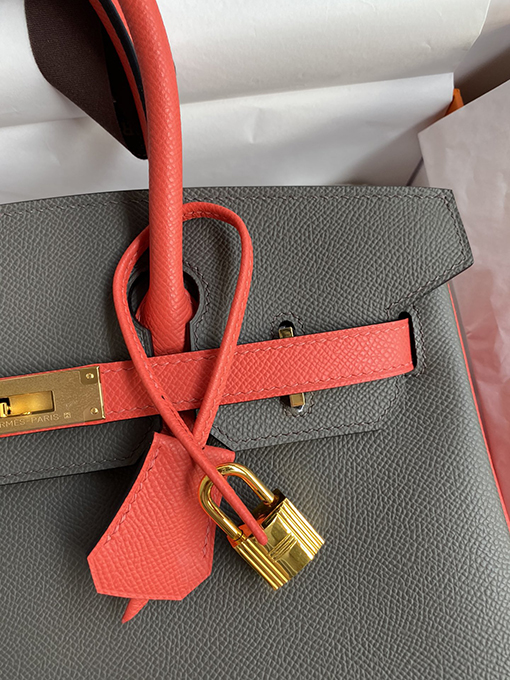 エルメススーパーコピー 金と銀のバックル Birkin 30cm バッグ