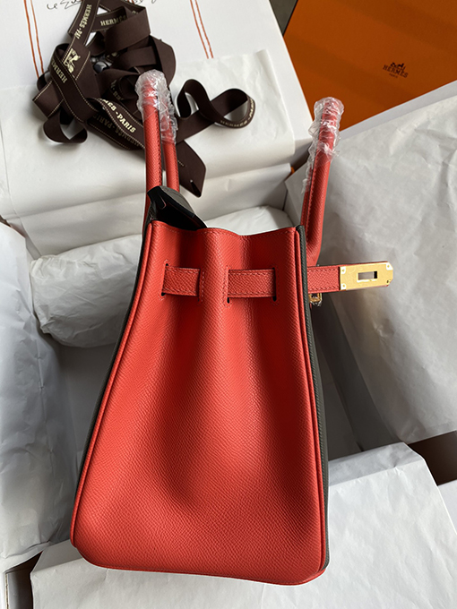 エルメススーパーコピー 金と銀のバックル Birkin 30cm バッグ