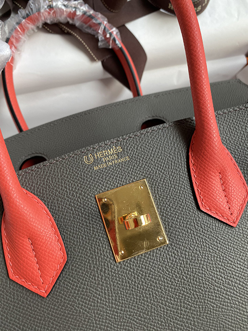 エルメススーパーコピー 金と銀のバックル Birkin 30cm バッグ