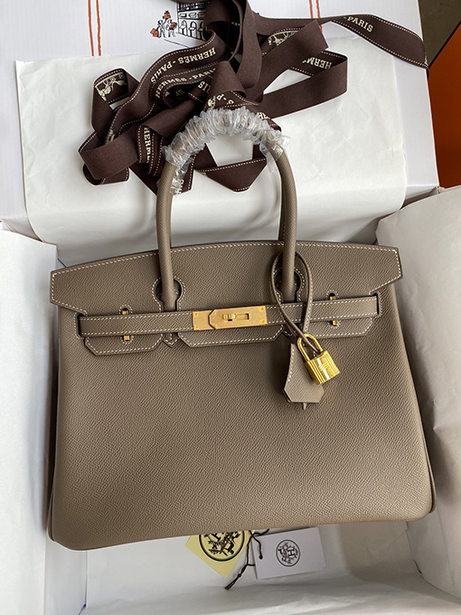 エルメスバッグコピー Birkin バーキン30cm 象グレー トートバッグ