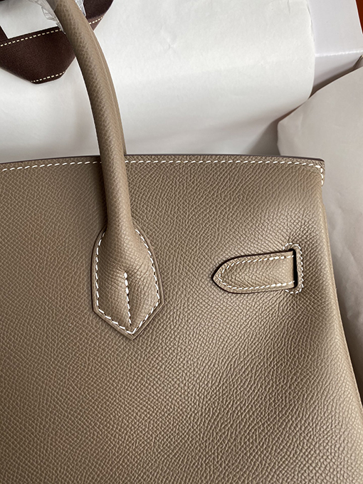エルメスバッグコピー Birkin バーキン30cm 象グレー トートバッグ