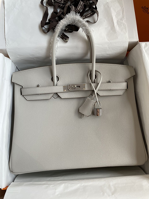 エルメス コピー 高級感 Birkin バーキン35cm パールグレー トートバッグ