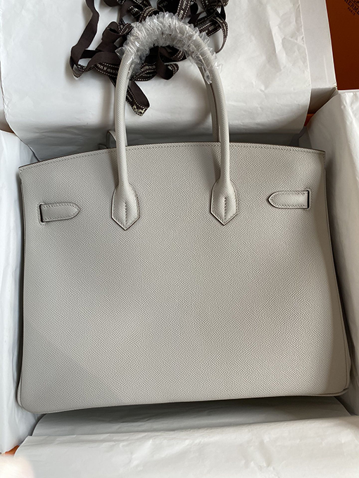 エルメス コピー 高級感 Birkin バーキン35cm パールグレー トートバッグ