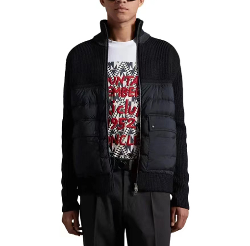 モンクレール ダウンジャケットMONCLER ダブルジップポケット付きジャケットダウン 暖かさとスタイルの絶妙な組み合わせ