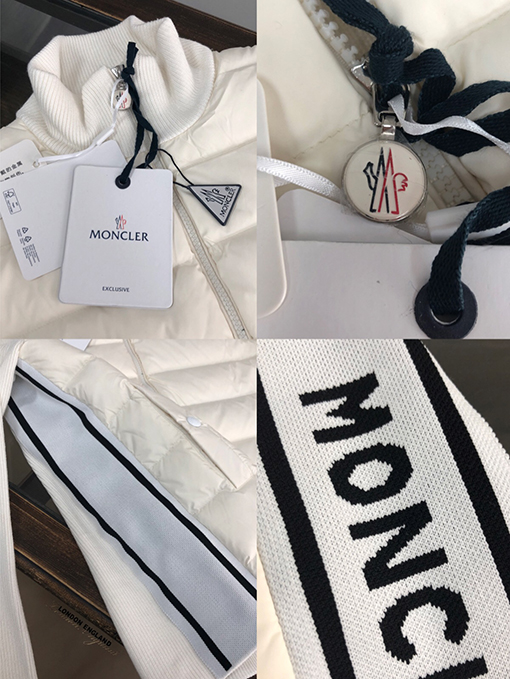 モンクレール ダウンジャケットMONCLER ニットとダウンのコンビネーション - 豪華で洗練されたアウターウェア