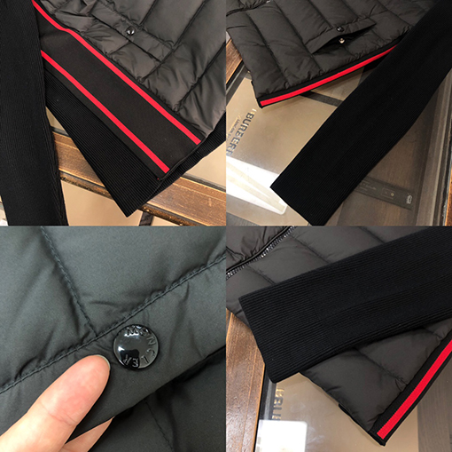 モンクレール ダウンジャケットMONCLER ニットとダウンのコンビネーション - 豪華で洗練されたアウターウェア