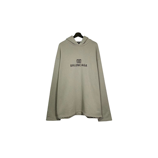 バレンシアガ パーカースーパーコピーBALENCIAGA  モザイクプリント裏起毛ルーズフィットフリーススウェット