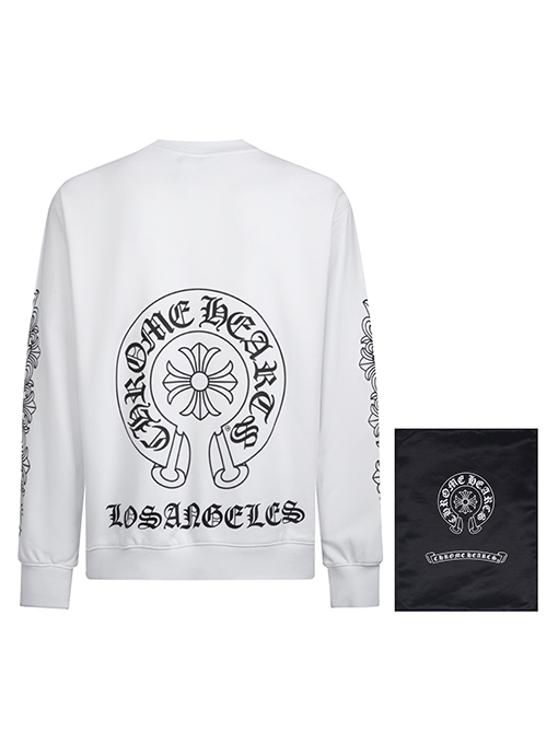 クロムハーツ スウェット長袖 TシャツCHROME HEART  スーパーコピー    プリント ラウンドネックスウェット
