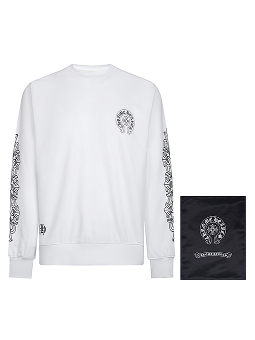 クロムハーツ スウェット長袖 TシャツCHROME HEART  スーパーコピー    プリント ラウンドネックスウェット