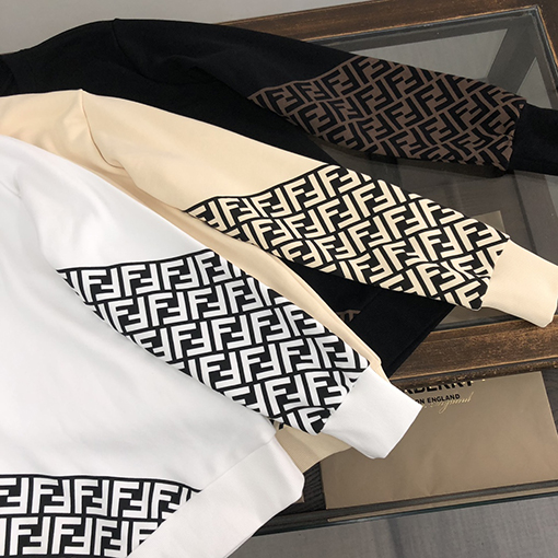 フェンディ スウェットTシャツ FENDI 秋冬用長袖ラウンドネックスウェット
