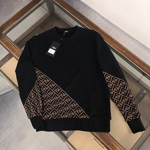 フェンディ スウェットTシャツ FENDI 秋冬用長袖ラウンドネックスウェット