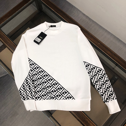 フェンディ スウェットTシャツ FENDI 秋冬用長袖ラウンドネックスウェット