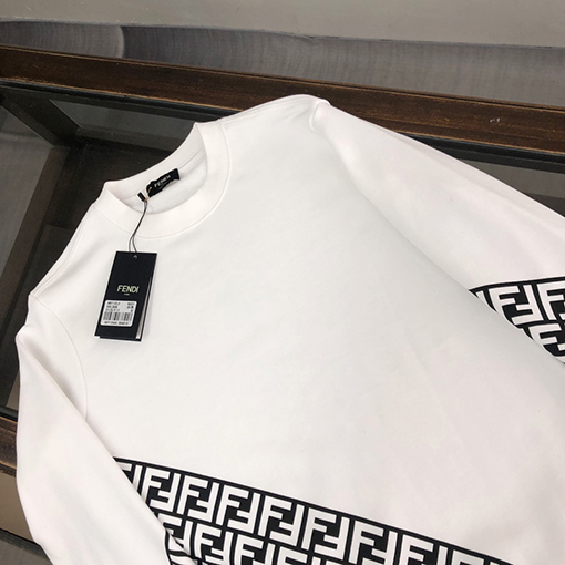 フェンディ スウェットTシャツ FENDI 秋冬用長袖ラウンドネックスウェット