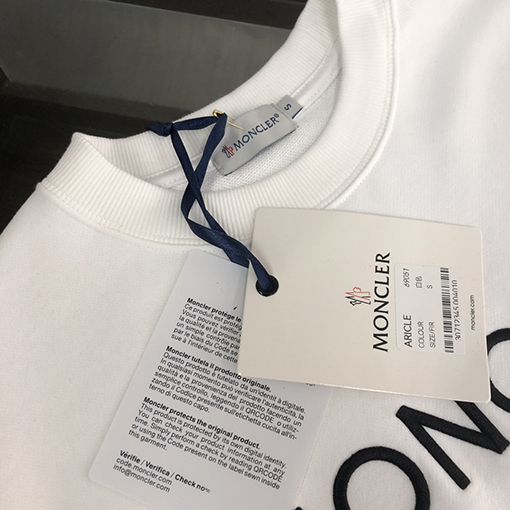 モンクレール スウェットTシャツ MONCLERコピー 刺繍ロゴ メンズ レディース スウェットTシャツ