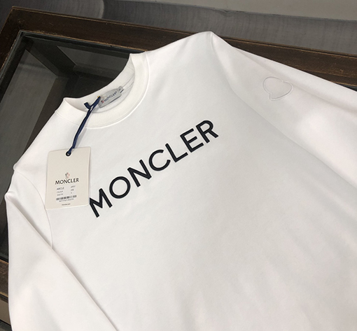 モンクレール スウェットTシャツ MONCLERコピー 刺繍ロゴ メンズ レディース スウェットTシャツ
