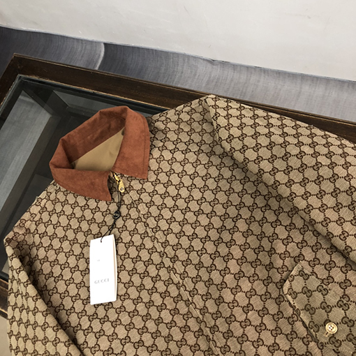 グッチ ジャケット スーパーコピー GUCCI 両面 最新モデルのリバーシブルGGロゴ刺繍デザインジャケット