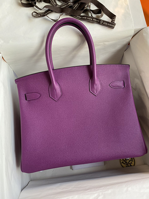 エルメス バーキン 30 スーパーコピー  エプソムバッグ優れた品質 高級感  Birkin 30 cmアネモネパープルエプソムレザーバッグ