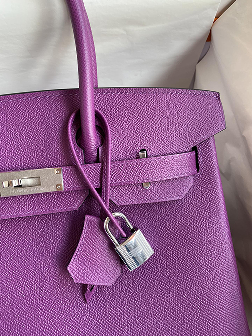エルメス バーキン 30 スーパーコピー  エプソムバッグ優れた品質 高級感  Birkin 30 cmアネモネパープルエプソムレザーバッグ