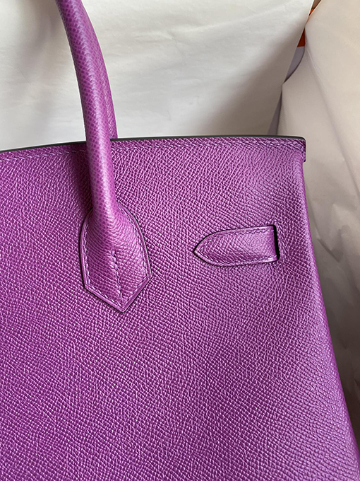 エルメス バーキン 30 スーパーコピー  エプソムバッグ優れた品質 高級感  Birkin 30 cmアネモネパープルエプソムレザーバッグ