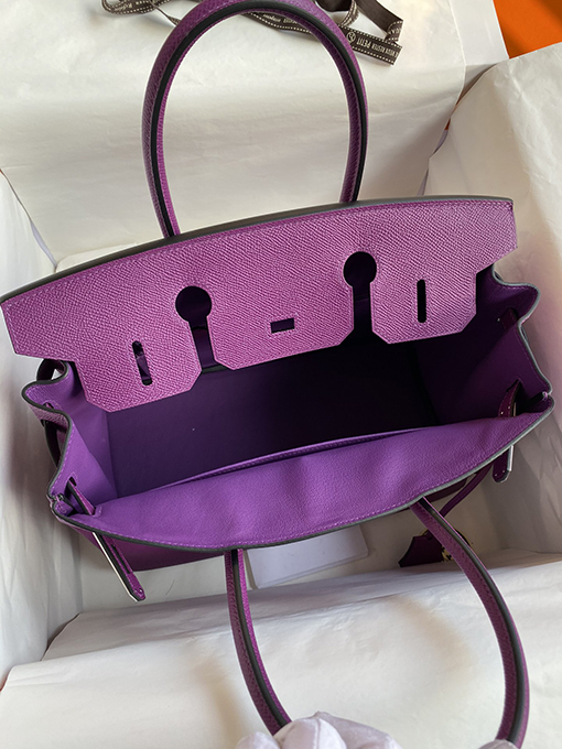 エルメス バーキン 30 スーパーコピー  エプソムバッグ優れた品質 高級感  Birkin 30 cmアネモネパープルエプソムレザーバッグ