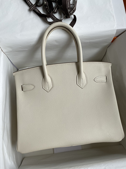 エルメス バーキン 30 コピー Birkin 30 cm ミルクセーキプラチナバックル 手縫い 人気 バッグ